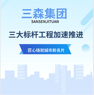 三森集团三大标杆工程加速推进，匠心铸就城市新名片